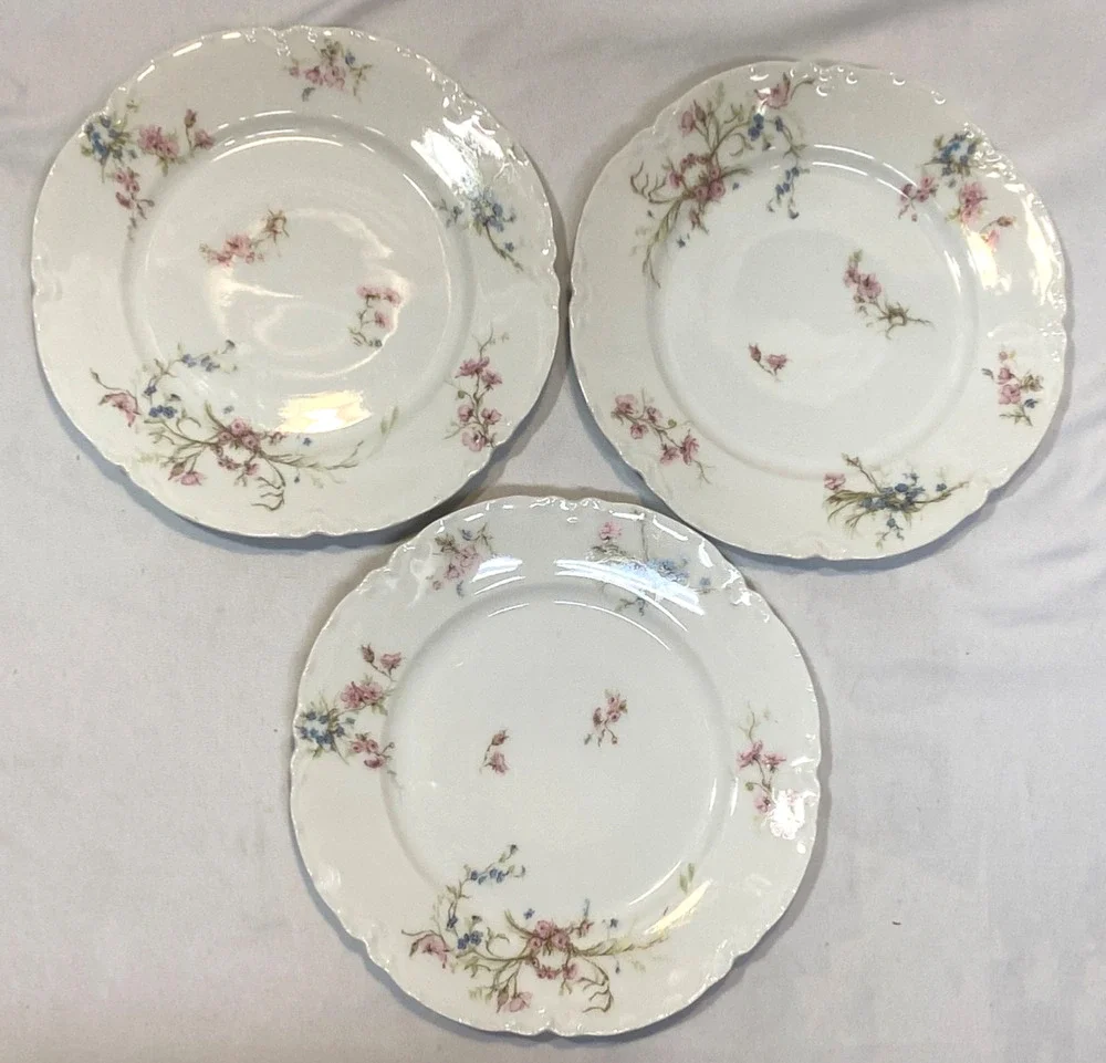 Haviland Schleiger 78D? Limoges France Set of 3 Salad Plates 7.5